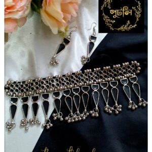 Silver/Antique Choker Set