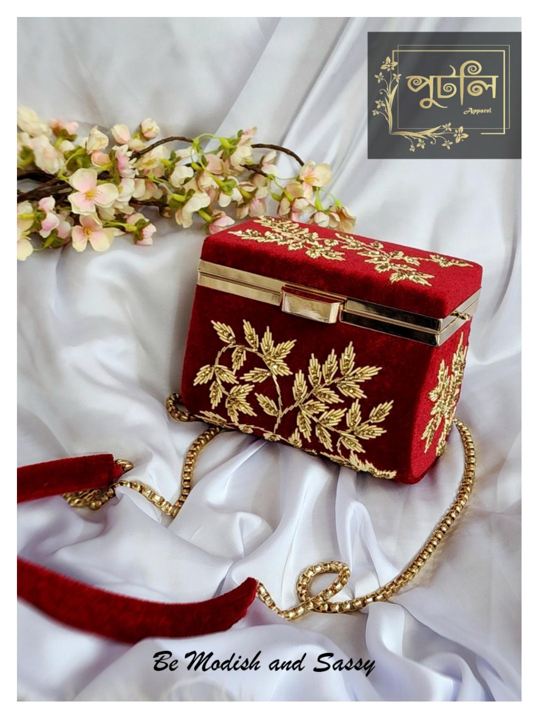 Red Velvet Clutch – Putli