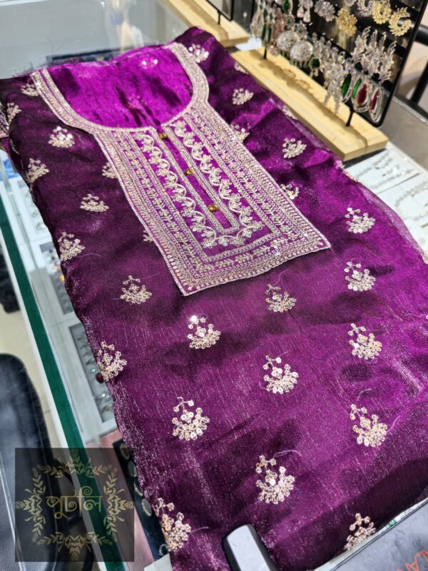 Unstitched 4 piece Dress - Image 2