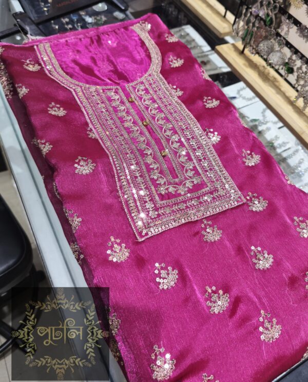 Unstitched 4 piece Dress - Image 2