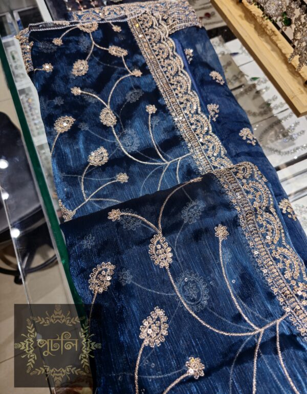 Unstitched 4 piece Dress - Image 4