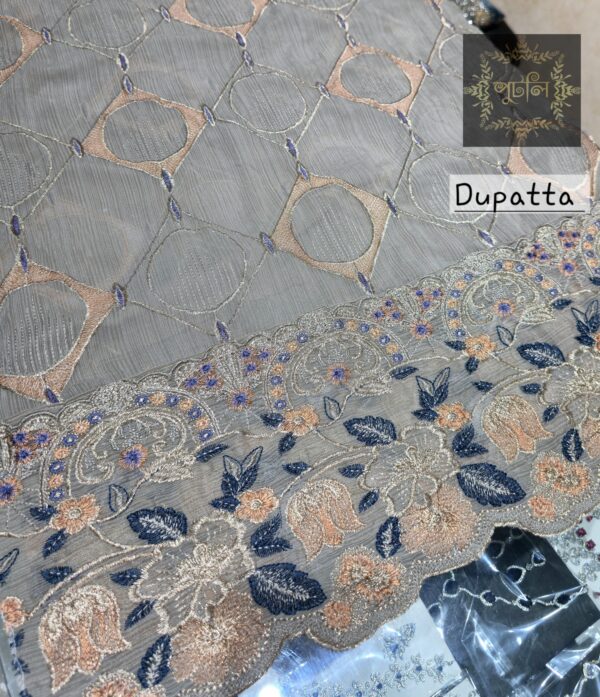 Unstitched 4 Piece Dress - Image 5