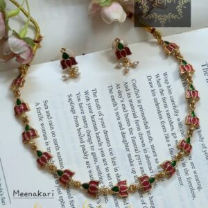 Rajwadi/Matte polish Choker Neckpiece