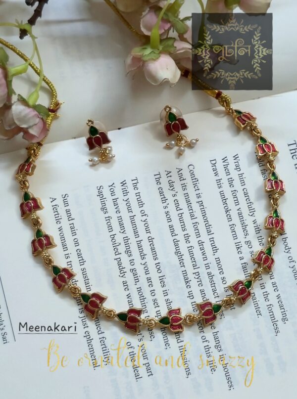 Rajwadi/Matte polish Choker Neckpiece