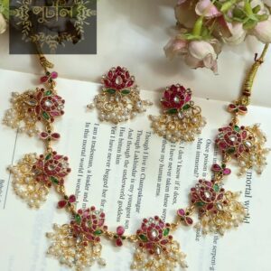 Rajwadi Polish Neckpiece/Choker