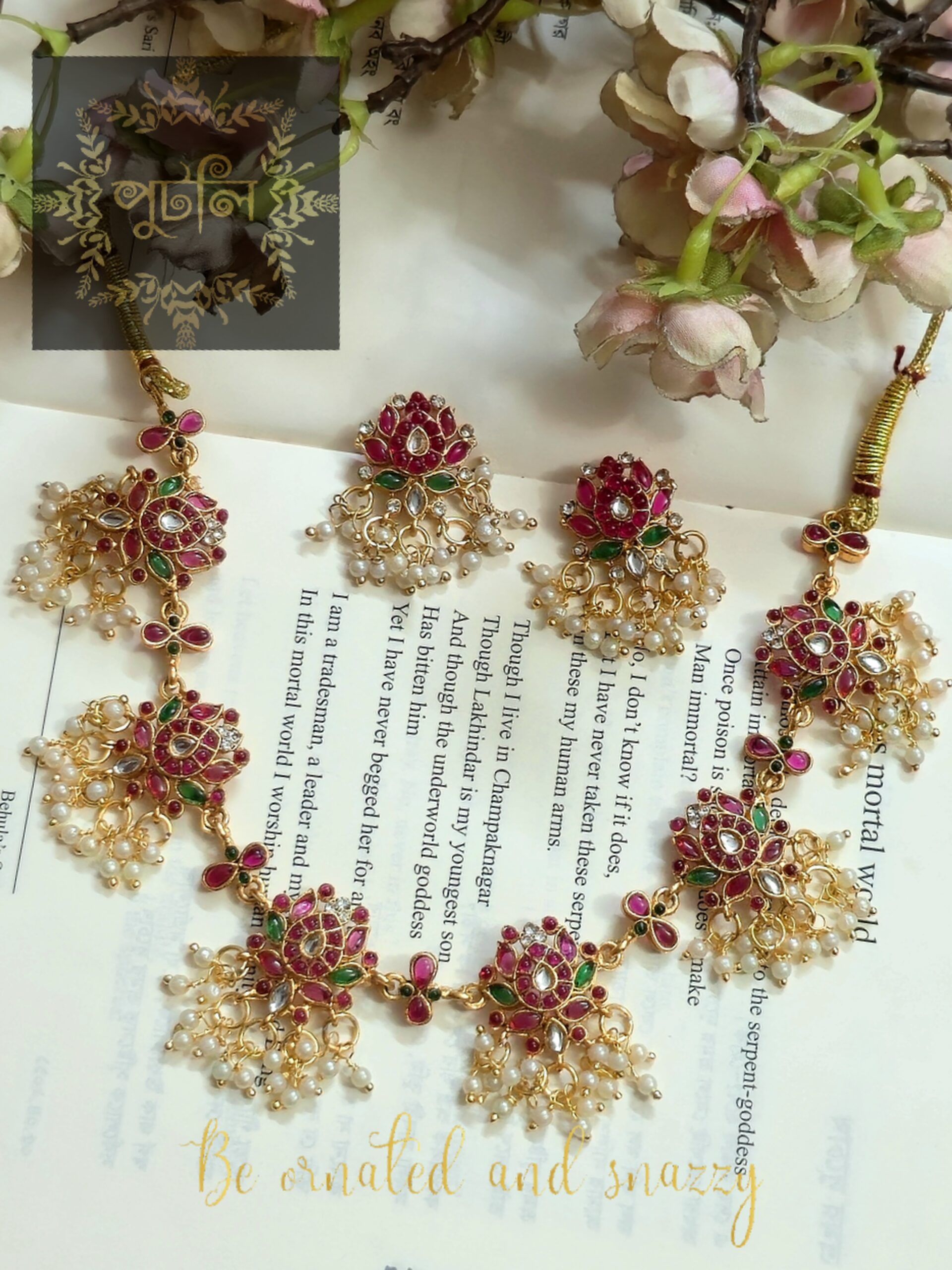 Rajwadi Polish Neckpiece/Choker