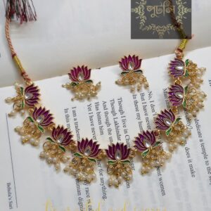 Rajwadi Polish Neckpiece/Choker