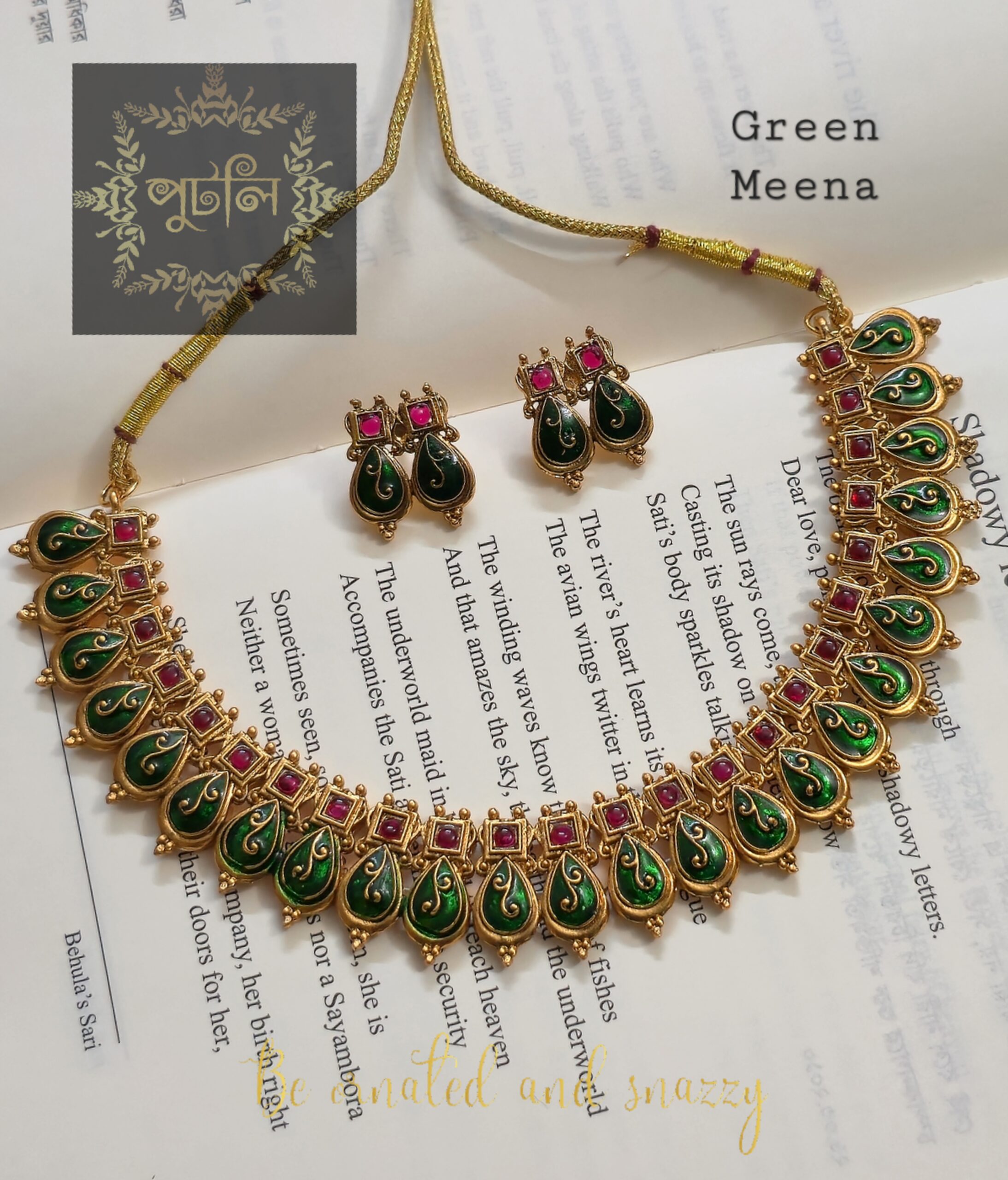 Rajwadi/Matte polish Choker Neckpiece